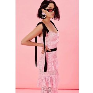 For Love and Lemons Iris Hi Low Dress NWT